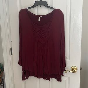 Burgundy blouse